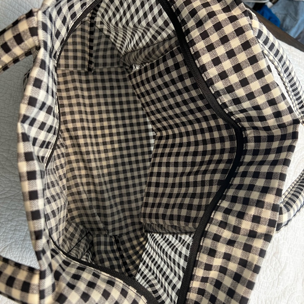 Black & White Gingham Tote Bag - Picture 10 of 11